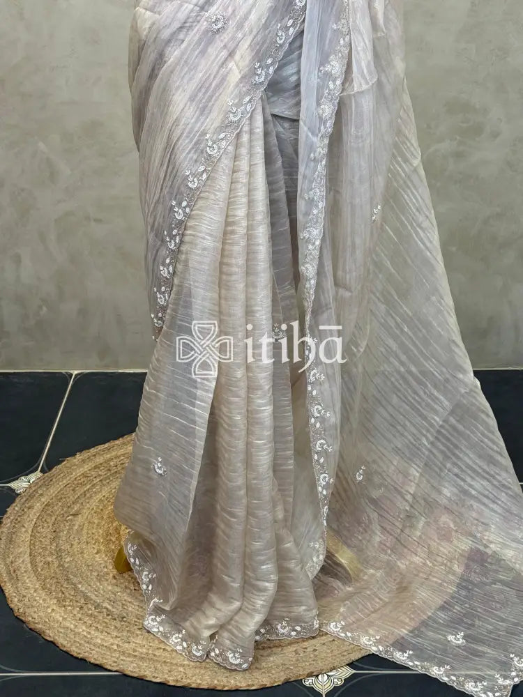 ORGANZA EMBROIDERY SAREE