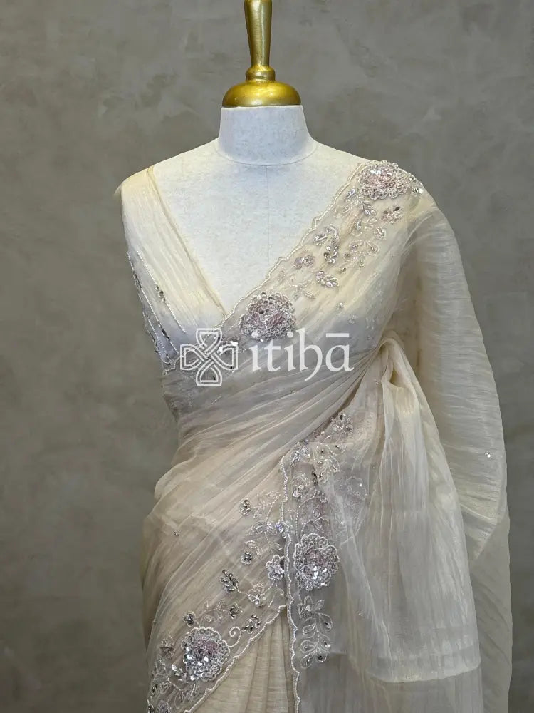 ORGANZA EMBROIDERY SAREE