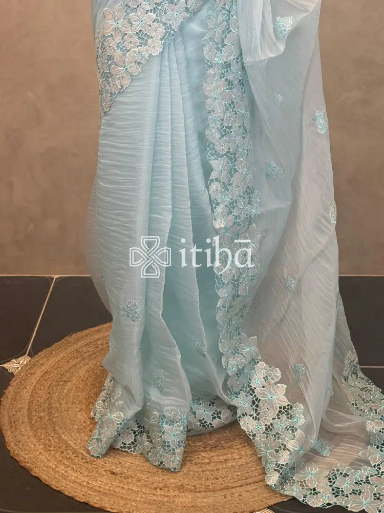 ORGANZA EMBROIDERY SAREE