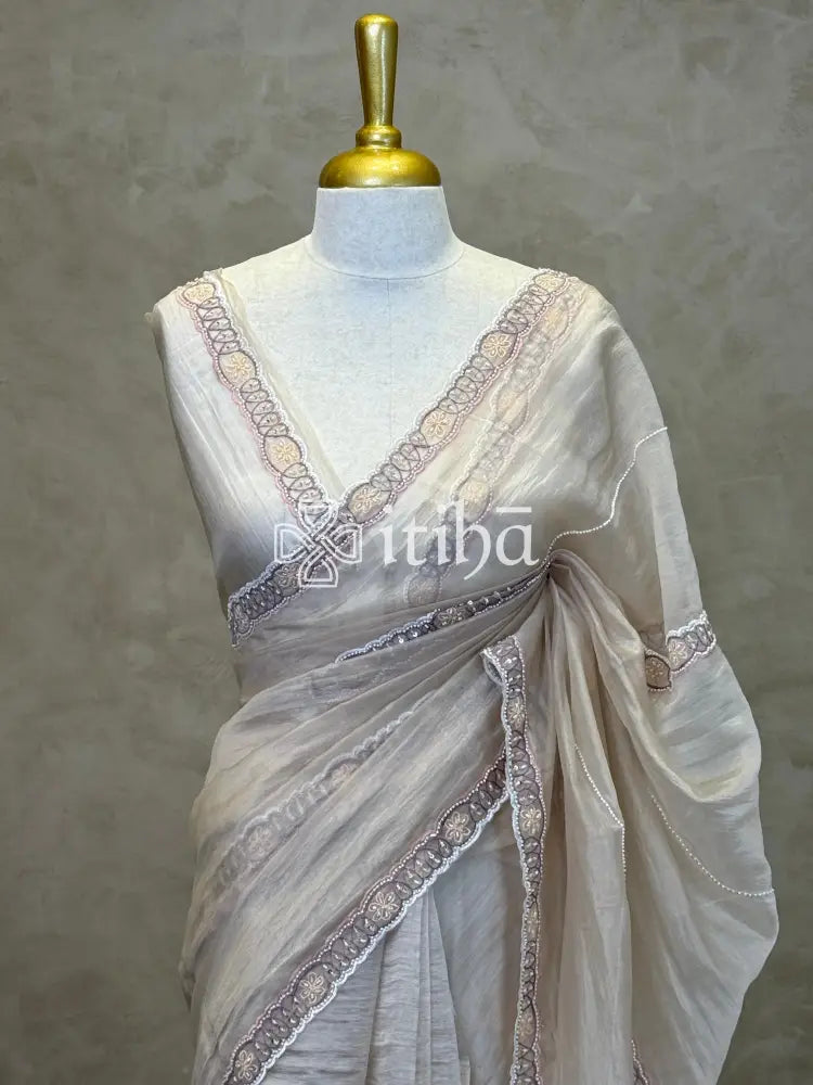 ORGANZA EMBROIDERY SAREE