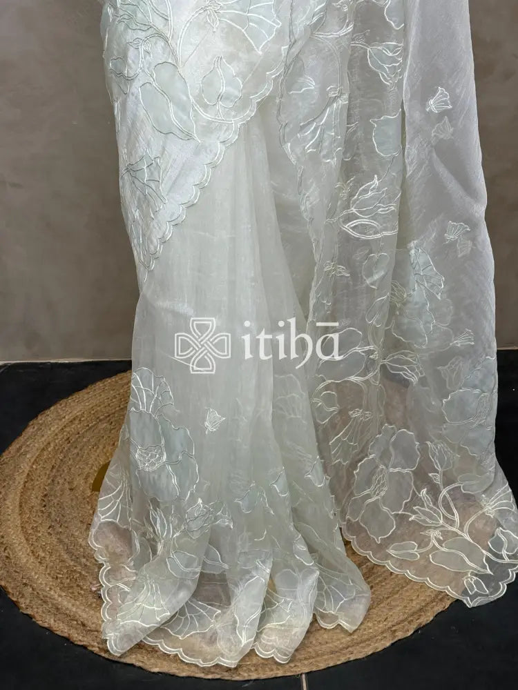 ORGANZA EMBROIDERY SAREE