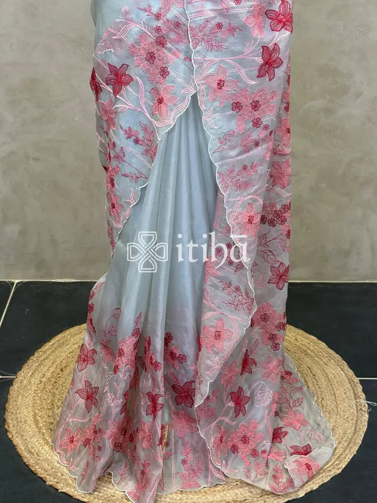 ORGANZA EMBROIDERY SAREE