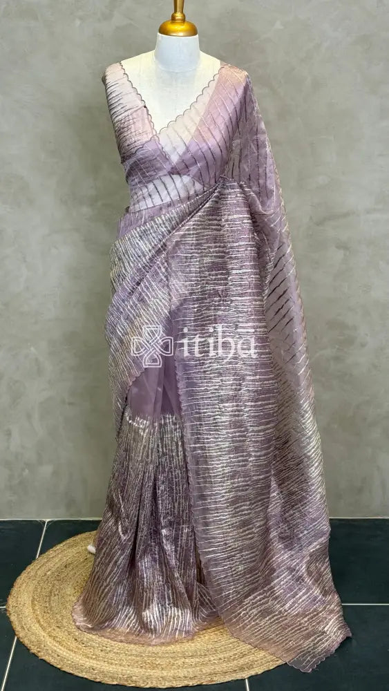 ORGANZA EMBROIDERY SAREE