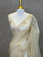 ORGANZA HAND EMBROIDERY DESIGNER SAREE