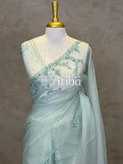 ORGANZA HAND EMBROIDERY DESIGNER SAREE