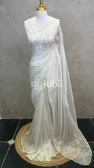 ORGANZA HAND EMBROIDERY DESIGNER SAREE