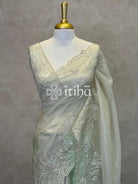 ORGANZA HAND EMBROIDERY DESIGNER SAREE