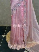 ORGANZA HAND EMBROIDERY DESIGNER SAREE