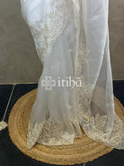 ORGANZA HAND EMBROIDERY DESIGNER SAREE