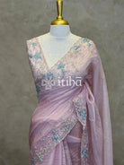 ORGANZA HAND EMBROIDERY DESIGNER SAREE