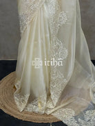 ORGANZA HAND EMBROIDERY DESIGNER SAREE