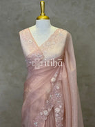 ORGANZA HAND EMBROIDERY DESIGNER SAREE
