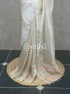 ORGANZA HAND EMBROIDERY DESIGNER SAREE