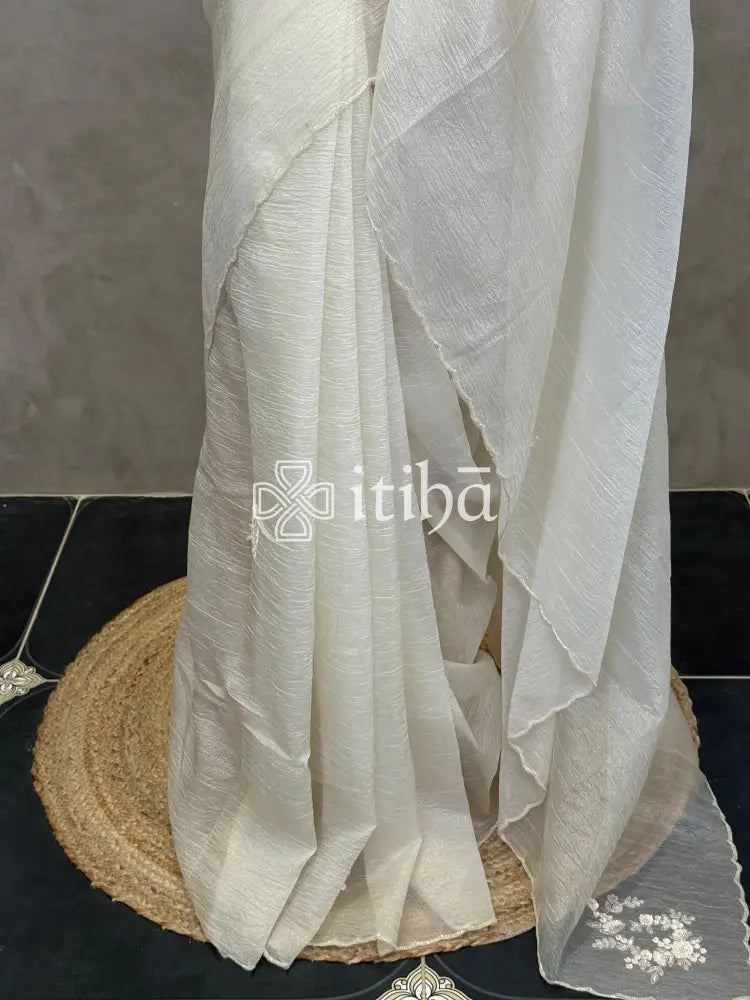ORGANZA HAND EMBROIDERY DESIGNER SAREE