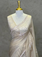 ORGANZA HAND EMBROIDERY DESIGNER SAREE