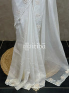 ORGANZA HAND EMBROIDERY DESIGNER SAREE