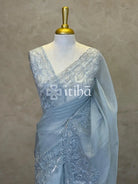 ORGANZA HAND EMBROIDERY DESIGNER SAREE