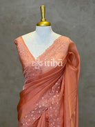 ORGANZA HAND EMBROIDERY DESIGNER SAREE