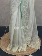 ORGANZA HAND EMBROIDERY DESIGNER SAREE