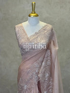 ORGANZA HAND EMBROIDERY DESIGNER SAREE
