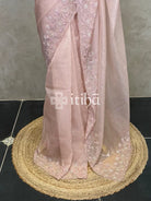 ORGANZA HAND EMBROIDERY DESIGNER SAREE