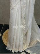 ORGANZA HAND EMBROIDERY DESIGNER SAREE