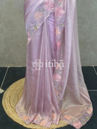 ORGANZA HAND EMBROIDERY DESIGNER SAREE
