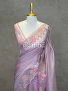 ORGANZA HAND EMBROIDERY DESIGNER SAREE