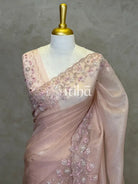 ORGANZA HAND EMBROIDERY DESIGNER SAREE