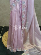 ORGANZA HAND EMBROIDERY DESIGNER SAREE
