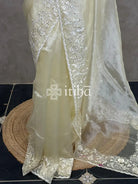ORGANZA HAND EMBROIDERY DESIGNER SAREE