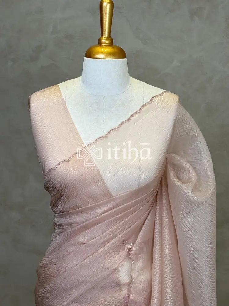 ORGANZA HAND EMBROIDERY DESIGNER SAREE