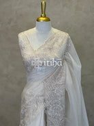 ORGANZA HAND EMBROIDERY DESIGNER SAREE