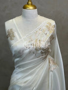 ORGANZA HAND EMBROIDERY DESIGNER SAREE