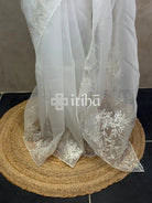 ORGANZA HAND EMBROIDERY DESIGNER SAREE
