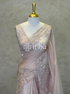 ORGANZA HAND EMBROIDERY DESIGNER SAREE