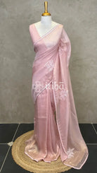 ORGANZA HAND EMBROIDERY DESIGNER SAREE