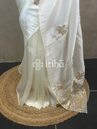 ORGANZA HAND EMBROIDERY DESIGNER SAREE