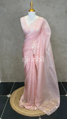 ORGANZA HAND EMBROIDERY DESIGNER SAREE
