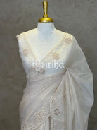 ORGANZA HAND EMBROIDERY DESIGNER SAREE