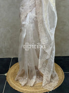 ORGANZA HAND EMBROIDERY DESIGNER SAREE