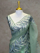 ORGANZA HAND EMBROIDERY DESIGNER SAREE
