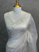 ORGANZA HAND EMBROIDERY DESIGNER SAREE