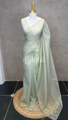 ORGANZA HAND EMBROIDERY DESIGNER SAREE