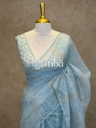 ORGANZA HAND EMBROIDERY SAREE