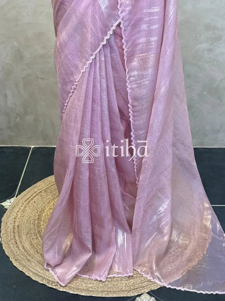 ORGANZA HAND EMBROIDERY SAREE