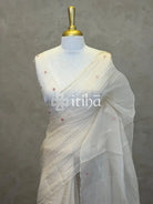 ORGANZA HAND EMBROIDERY SAREE