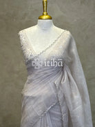 ORGANZA HAND EMBROIDERY SAREE