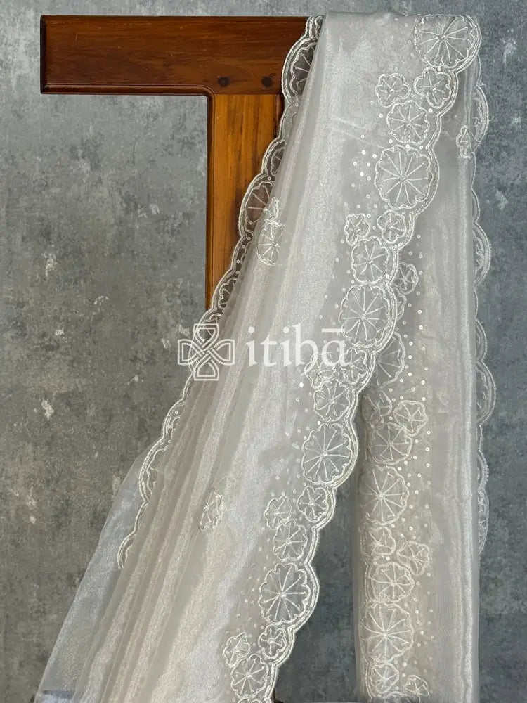 ORGANZA HAND EMBROIDERY SAREE