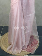 ORGANZA HAND EMBROIDERY SAREE